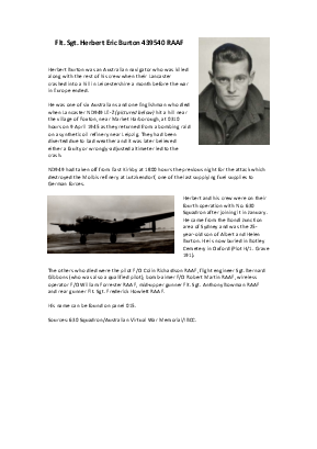 A preview of a PDF biography for Burton, Herbert Eric